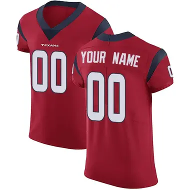 Custom Men's Elite Red Houston Texans Alternate Vapor Untouchable Jersey
