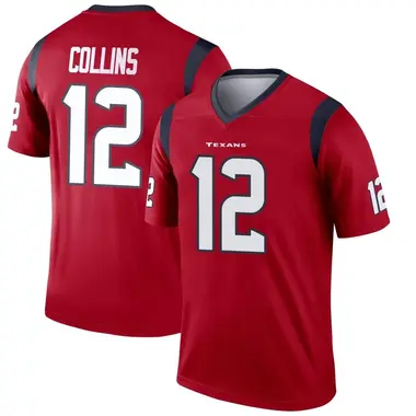 Nico Collins Youth Legend Red Houston Texans Jersey